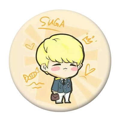 

BTS Badge Round BTS Badge Clip Cartoon Pin Badge Decorative for Clothing Bags Caps