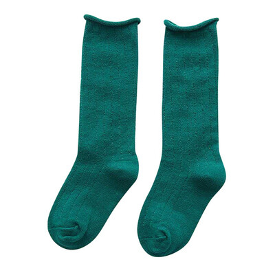 

5 Colors Baby Girl Cute Solid Color Long Socks Kids Soft Over Knee Socks for Children Girls