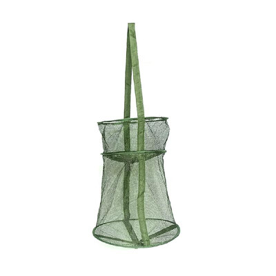 

Folding Fishing Net Cage Fish Trap Quick-drying Collapsible Fishing Basket Creel Fish Tackle Tools Accessories