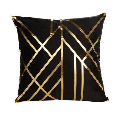 

〖Follure〗Polyester Gold Letter Pillow Case Cover Sofa Car Waist Cushion Cover Home Decor