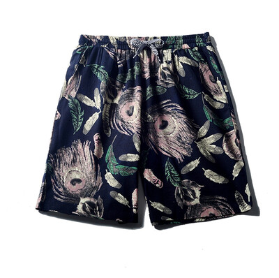

Tailored Mens Linen Shorts Sports Work Casual Printed Beach Shorts Pants Trousers