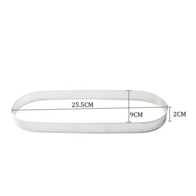

Stainless Steel Long Oval Mousse Ring Cake Mold Baking Tiramisu DIY Kitchen Baking Pastry Tools Tart Ring Quiche