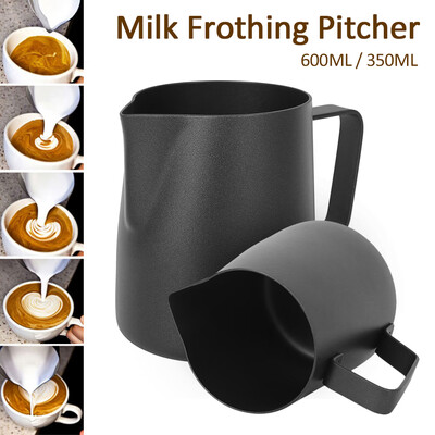 

350ml600ml Non Stick Teflon Stainless Steel Sparkling Milk Jug Stainless Steel Teflon Sparkling Milk Jug for Barista Set