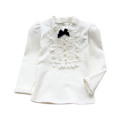 

Autumn&Winter Toddler Baby Bowknot shirt Long Sleeve Princess Ruffle Tops Girls Clothes