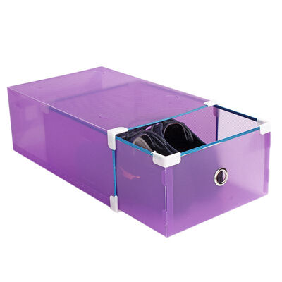 

Plastic Shoe Box Transparent Storage Box Drawer Type High Heel Shoes Boxes DIY Shoebox Drawer Case Organize For Men Women