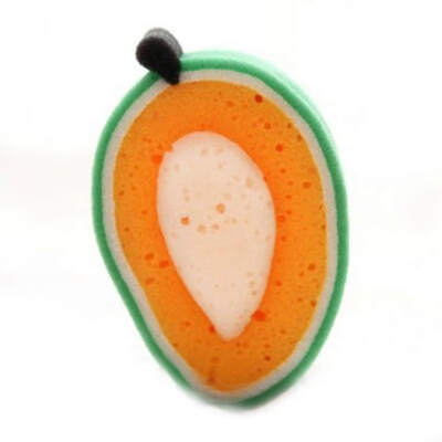 

Cute Fruit Cleaning Sponge Multipurpose Fruit Shaped Cleaning Sponge Non-Scratch Kitchen Cleaner for Pot Pan Dish Bowl