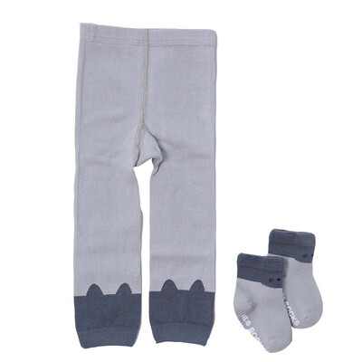 

Baby Girl Cotton Fashion Print Cartoon Skinny Long Trousers Toddler Cute Socks Set