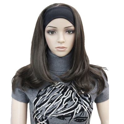 

StrongBeauty Medium Blonde Highlights Natural Slight Waves Heat Ok Synthetic HEADBAND Wig COLOUR CHOICES