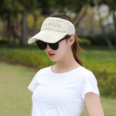 

Empty Hat Female Summer Leisure Korean Version 100 Sets Sunshade Cap Sports Sunscreen Duck Tongue Cap Outdoor Running Sun Cap