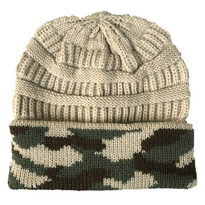 

Unisex Women Men Camouflage Printed Knitted Baggy Beanie Hats Winter Outdoor Warm Ski Caps