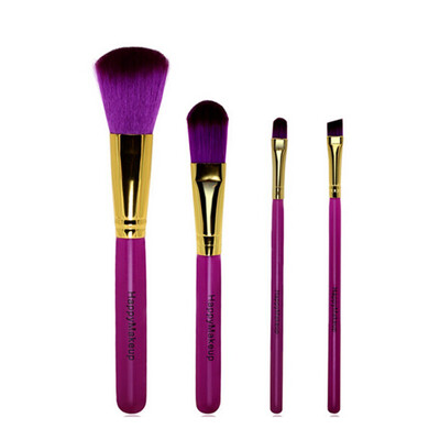 

4 pcs Professional pincel maquiagem Makeup Brush Set tools Comestic Toiletry Kit Make Up Brush Set for Beauty AG95