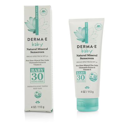 

DERMA E - Natural Mineral Sunscreen Broad Spectrum SPF 30 - Baby 113g4oz