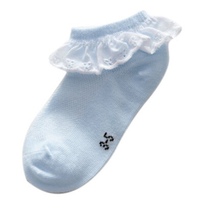

Women Princess Cute Ruffle Lace Comfortable Thin Section Mesh Bow Knot Casual Socks 2-7Y Swett Soft Cotton Socks