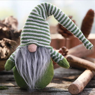 

Nordic Santa Doll Handmade Swedish Stuffed Toy Gnome Scandinavian Tomte Nisse Sockerbit Dwarf Elf Home Ornaments Christmas Sant