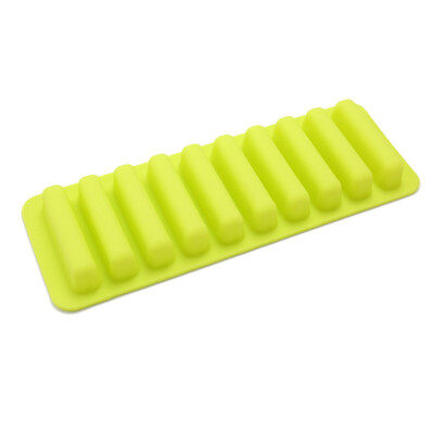 Toponeto Rectangle Bakeware Cookie Candy Pastry Chocolate Finger Bar Silicone Mold
