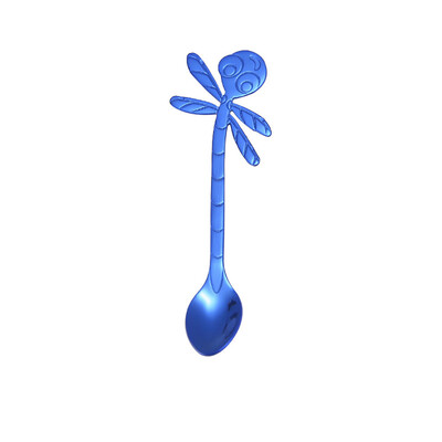 

Toponeto Colorful Spoon Handle Spoons Flatware Ice Cream Drinking Tools Kitchen Gadget