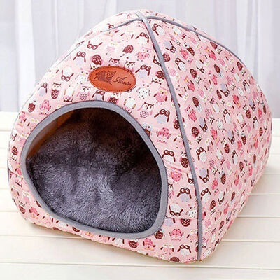 

5 Style Warm Soft Pet Dog Bed Sleeping Cat House Nest Bedding Pad Blanket Foldable Pet Kennel Sleeping Nest SizeS