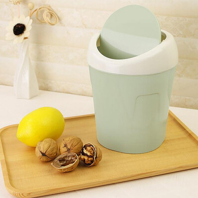 

Siaonvr Trumpet Desktops Mini Creative Covered Kitchen Living Room Trash Can