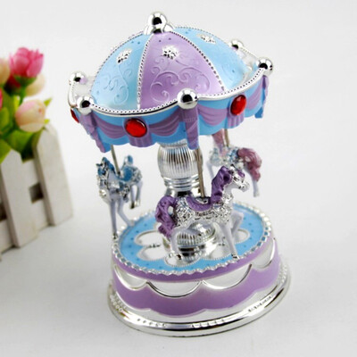

Light Merry-Go-Round Carousel Music Box Children Toy Christmas Birthday Gift
