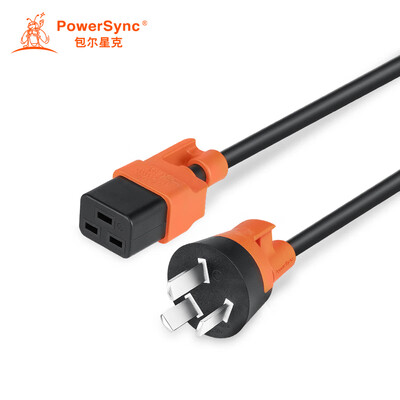 

Baoer Xingke GB three-plug pair C1916A machine room cabinet large UPS server power cord black orange 1 meter WS-002F-9 MPCJSI0010