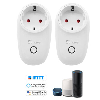

5PCS SONOFF S26 ITEAD Wifi Smart Socket Wireless Remote Control Charging Adapter Smart Home Power Sockets USUKCNAUEU Type EF