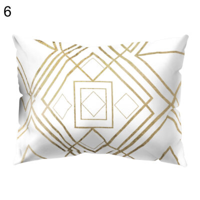 

Geometry Pattern Letters Leaf Throw Pillow Case Cushion Cover Home Car Decor