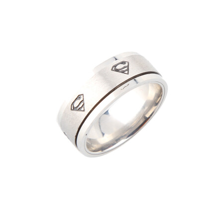 

Hot New Hot Sale Men Women Boys Fashion Ring Cool Stainless Steel Rotating Ring