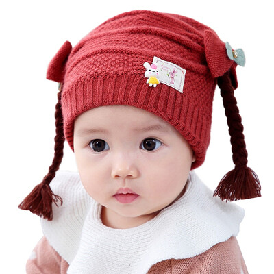 

Baby Hats Newborn Infant Girl Boy Hat Kid Warm Casual Cap Beret Crochet Hemming Casual Caps