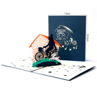 

Toponeto Fathers Day Up Card Gifts Handmade Greeting Postcard I Love Dad Creative