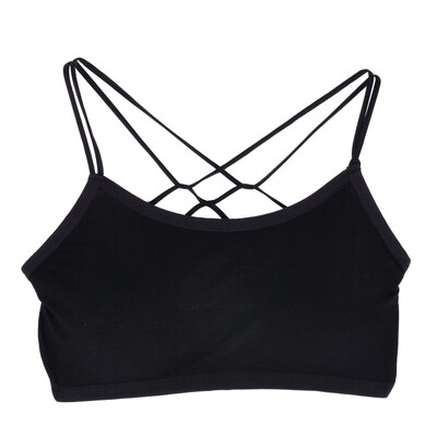 

Summer Style Women Sexy Bralet Strappy Bra White Camis Backless Short Tanks Brand Fitness Bustier Crop Tops Beach