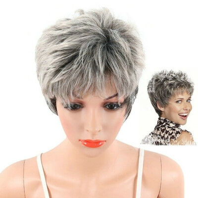 

Gobestart Fashion Lady Blake Women Natural Short Wavy Wig Humen Hair Curly Synthetic Wigs