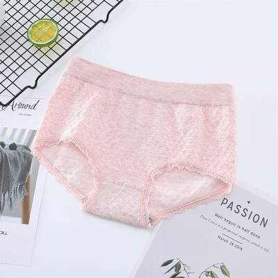 

Women Cotton Panties Breathable Mid-Rise Briefs Female Lace Underwear Panties