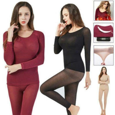 

Sexy Womens Winter Seamless Elastic Thermal Inner Wear Thermal Underwear Warmer