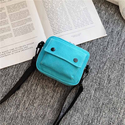 

Fashion Girls Casual Women Teenage Schoolbags Children Cute Solid Print Cross-body Handbag Kids Canvas Shoulder Messenger