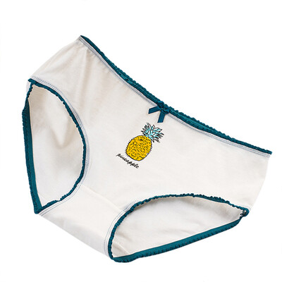 

Women Panties Cartoon Fruit Bowknot Pattern Girl Briefs Female Underwear Cute Lingerie Ladies Underpants Women Panty