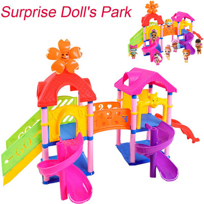 

〖Follure〗Princess Doll House Game Big Slide Playset Gift Toy for LOL Surprise Doll