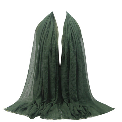 

Gobestart Premium Viscose Maxi Crinkle Cloud Hijab Scarf Shawl Soft Islam Muslim