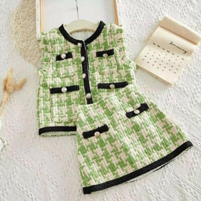 

AU Toddler Kid Baby Girl Winter Warm Clothes Knitted Coat TopsMini Skirt Dress