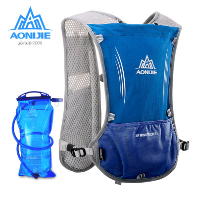 

AONIJIE Reflective Vest Sport Water Bottle Backpack Bag for Running Cycling Clothes Safety Gear with 15L Hydration Bladder