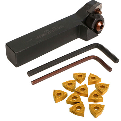 

13Pcsset 16x100mm WWLNR1616H08 WWLNR1616K08 Lathe Turning Tool Holder WNMG0804 Inserts Wrench