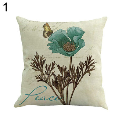 

Fresh Petunia Flower Throw Pillow Protector Case Cushion Cover Bedding Articles