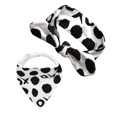 

New Cotton Baby Bibs Burp Cloth Set Bow Hair Stuff Cartoon Triangle Baby Bibs Burp Cloth Reusable Baby Toddler Bib Apron