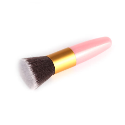 

Beginner Flat Top Buffer Foundation Powder Brush Cosmetic Makeup Basic Tool Plastic Handle S1