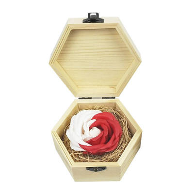 

Multi-Color Artificial Rose Soap Flower with Wooden Gift Box for Valentines Day Mothers Day Birthday Gift Dating essentials
