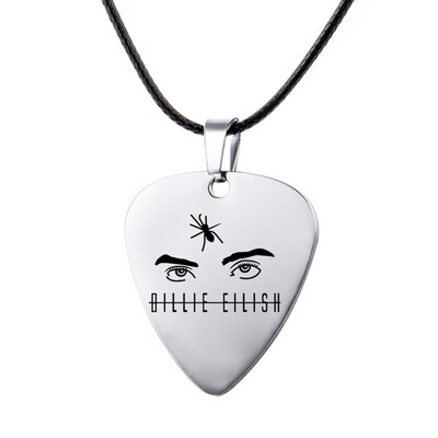 

Stainless Steel Necklace Guitar Picks Chain Pendants Decoration Accessories for Boys Girls Women