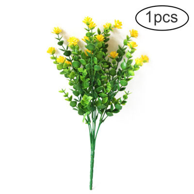 

14PCS Plastic Artificial Orchid Flower Branches Fake Plant Greenery Stem Indoor Outside Home Home garden Party Decor Flower