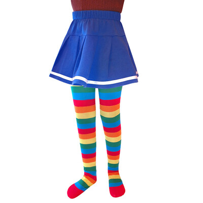

Tailored 6-8year-old Girls Festival Christmas Stripe Printed Pantyhose Stockings