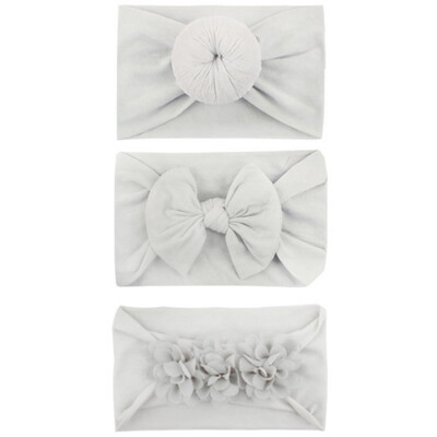 

3pcs Kids Headband For Girl Bow Floral Hairbands Turban Knot Kids Turbans Accessoire Faixa Cabelo Para Bebe Headband Baby Girl