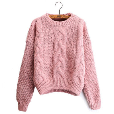 

Women Sweaters Warm Pullover&Jumpers Crewneck Mohair Pullover Twist Pull Jumpers Autumn 2019 Knitted Sweaters Christmas