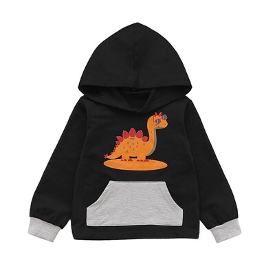 

Autumn Toddlers Kids Baby Girl Boy Cartoon Dinosaur Print Hoodie Sweatshirts With Pocket Casual Long Sleeve Cute Outerwear